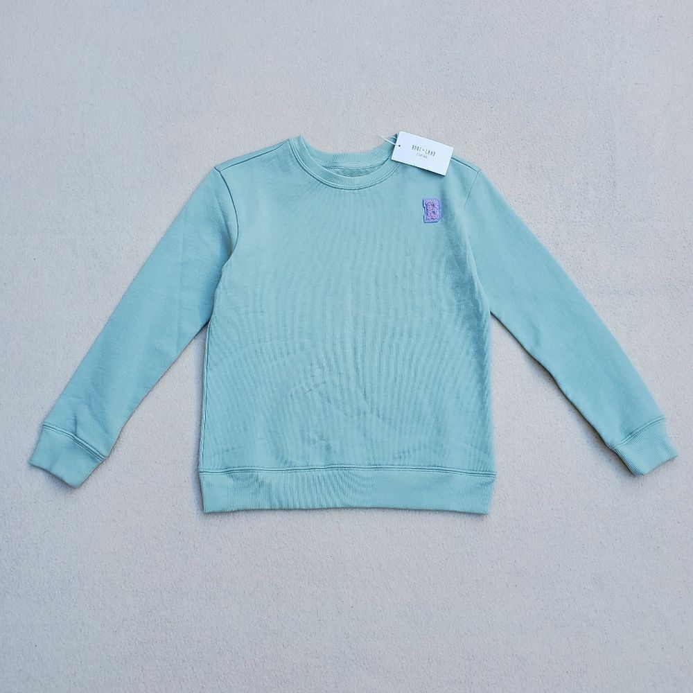 Hart + Land Silt-Green Crew Neck Organic Sweatshirt Size 8